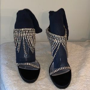 Fancy Black high heels